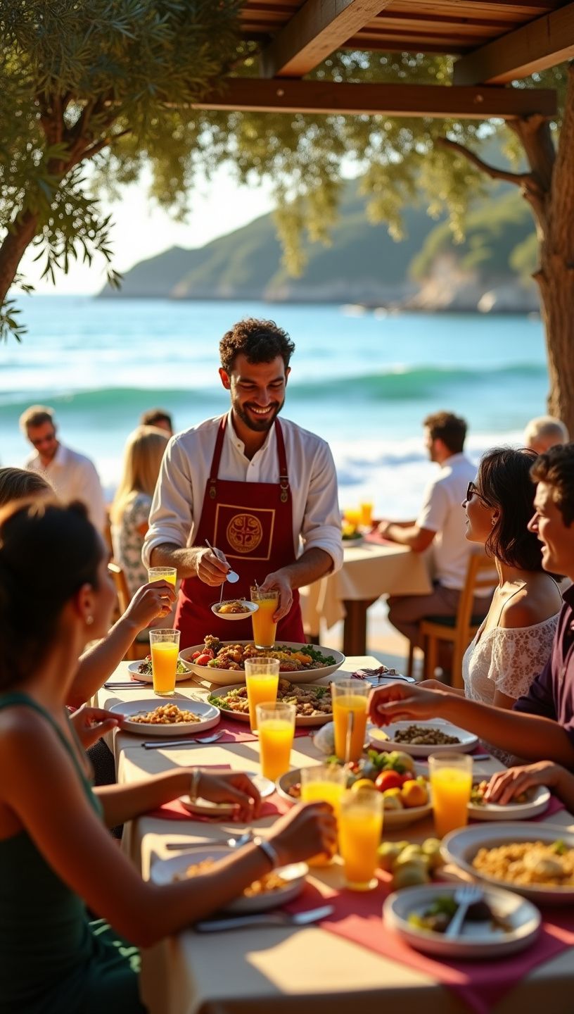 Διακόσμηση τραπεζιού με κουρκουμά και μέλι σε γιορτινή ατμόσφαιρα